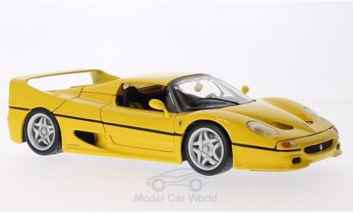 Ferrari F50 1/18 Burago giallo ohne Vitrine modellino in miniatura