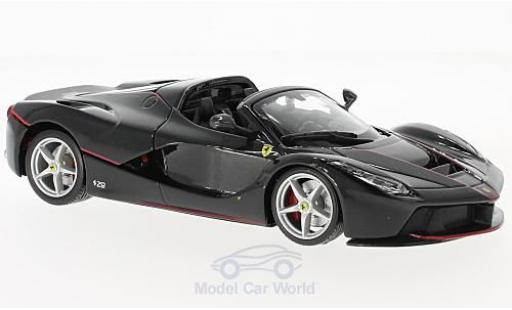 Ferrari LaFerrari 1/24 Burago La Aperta metallico nero modellino in miniatura