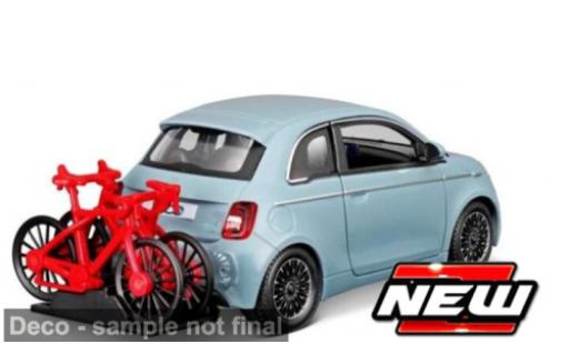 Fiat 500 1/24 Burago Bburago e blau 1:24 modellino in miniatura