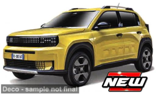 Fiat Panda 1/43 Burago Bburago EV gelb/schwarz 2024 1:43 modellino in miniatura
