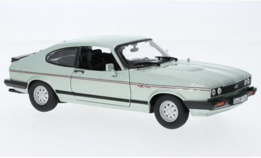 Ford Capri 1/24 Burago Bburago MK III 2.8 Injection metallise gr&uuml;n 1982 1:24 modellino in miniatura