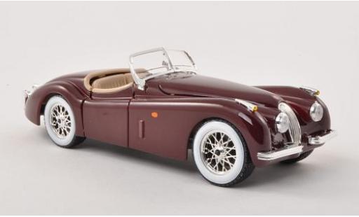 Jaguar XK 1/24 Burago 120 Roadster rosso 1948 modellino in miniatura