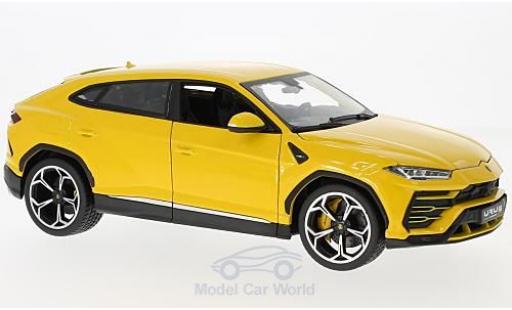 Lamborghini Urus 1/18 Burago giallo 2018 modellino in miniatura