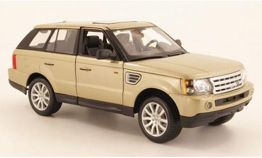Land Rover Range Rover 1/18 Burago Sport gold sans Vitrine modellino in miniatura