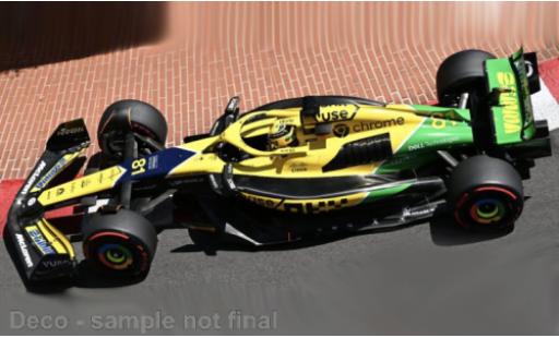McLaren F1 1/43 Burago Bburago MCL38 No.81 Team Formel 1 GP Monaco 2024 1:43 modellino in miniatura