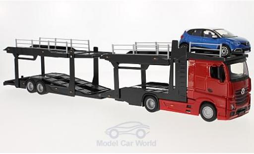 Mercedes Actros 1/43 Burago 2545 Autotransporter mit Renault Captur modellino in miniatura