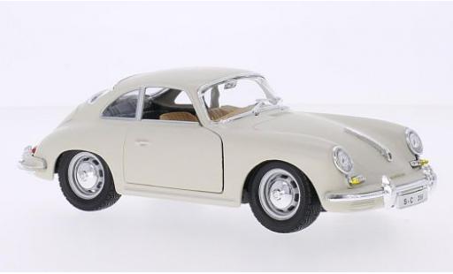 Porsche 356 1/24 Burago B bianco 1961 modellino in miniatura
