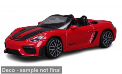 Porsche 718 1/43 Burago Bburago Spyder RS rot/schwarz 2024 1:43 modellino in miniatura