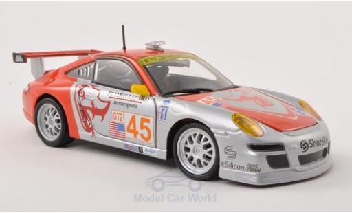 Porsche 997 GT3 RSR 1/24 Burago 911 () GT3 RSR No.45 Flying Lizard Motorsports ALMS modellino in miniatura