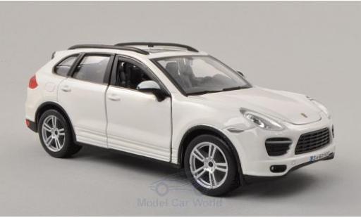 Porsche Cayenne Turbo 1/24 Burago (92A) Turbo bianco ohne Vitrine modellino in miniatura