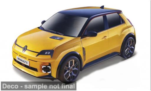 Renault 5 1/24 Burago Bburago E-Tech gelb 1:24 modellino in miniatura