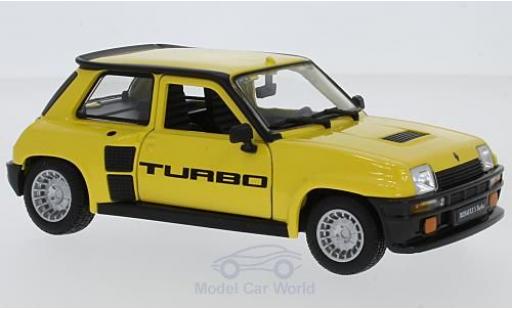 Renault 5 Turbo 1/24 Burago Turbo giallo 1982 modellino in miniatura