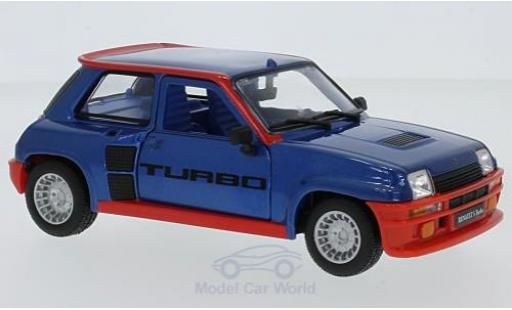 Renault 5 Turbo 1/24 Burago Turbo metallico blu 1982 modellino in miniatura