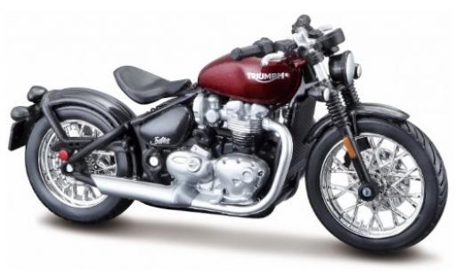 Triumph Bonneville 1/18 Burago Bobber rosso/nero modellino in miniatura