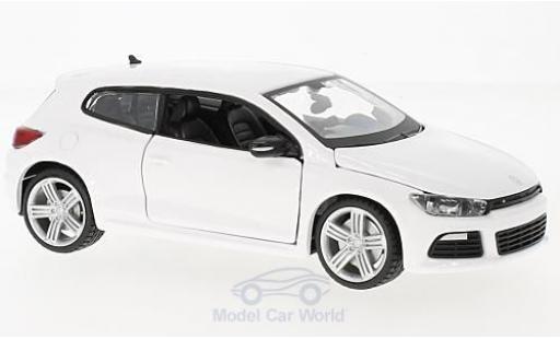 Volkswagen Scirocco 1/24 Burago III R bianco modellino in miniatura