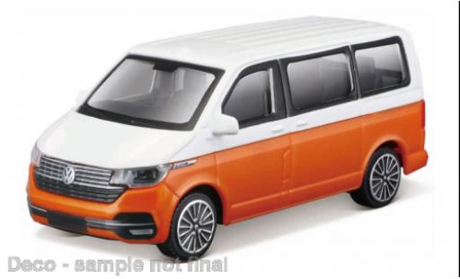 Volkswagen T6 1/43 Burago Bburago .1 Bus weiss/orange 2020 1:43 modellino in miniatura