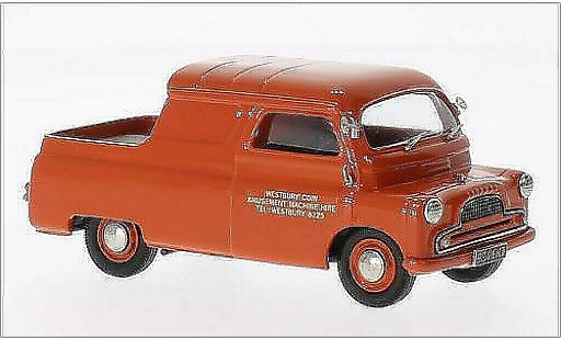Bedford CA plateau 1/43 Brooklin Canopy Pick-Up Westbury Coin orange 1960 modellini auto