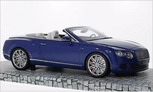 Bentley Continental GT Speed Convertible 1/18 Minichamps Convertibile metallicoo blu 2013 modellini auto