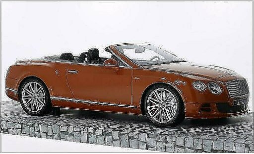 Bentley Continental GT Speed Convertible 1/18 Minichamps Convertibile metallicoo orange 2014 modellini auto