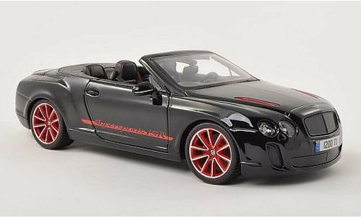 Bentley Continental Supersports Convertible ISR 1/18 Burago Convertibile nero modellini auto