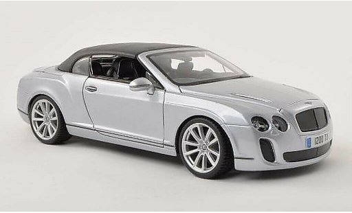 Bentley Continental Supersports Convertible 1/18 Burago Convertibile grigio-grigio modellini auto