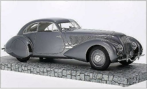 Bentley Embiricos coupe 1/18 Minichamps metallicoo grigio RHD 1938 modellini auto