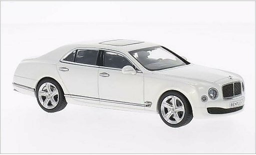 Bentley Mulsanne Speed 1/43 Kyosho metallicoo bianco modellini auto