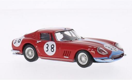 Ferrari 275 1/43 Best GTB/4 Coupe No.38 1000km Paris 1966 P.Vestey/C.Gaspar modellino in miniatura