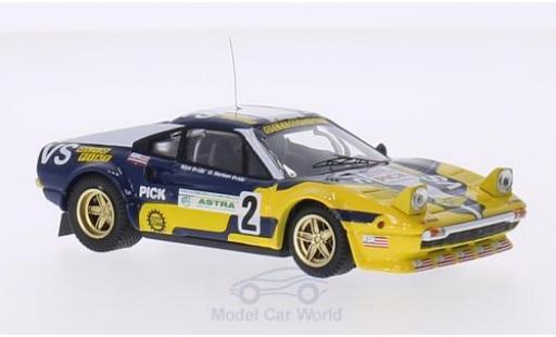 Ferrari 308 GTB 1/43 Best GTB No.2 Olio Fiat Rallye Valli Piacentine 1980 Nico/G.Barban modellino in miniatura