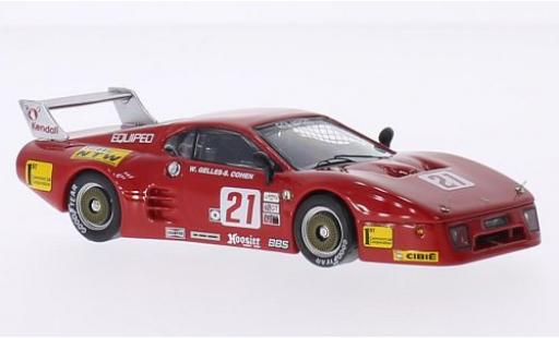 Ferrari 512 1/43 Best BB LM No.21 Lime Rock Park 1984 S.Cohen/W.Gelles modellino in miniatura