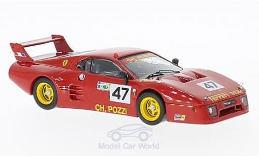 Ferrari 512 1/43 Best BB LM No.47 24h Le Mans 1981 J-C.Andruet/Ballot-Léna modellino in miniatura