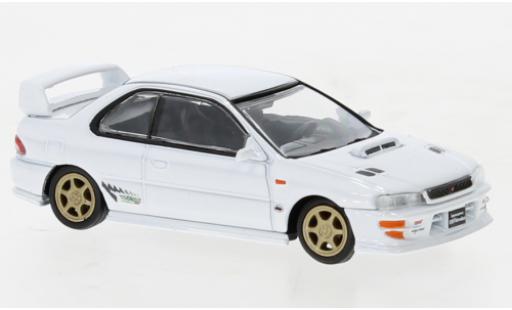 Subaru Impreza 1/64 BM Creations WRX (GC8) Type R bianco modellino in miniatura