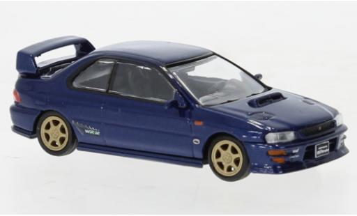 Subaru Impreza 1/64 BM Creations WRX (GC8) Type R metallise blu modellino in miniatura