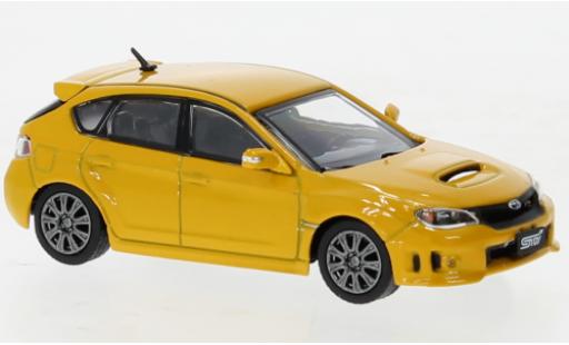 Subaru Impreza 1/64 BM Creations WRX STI metallise giallo 2009 modellino in miniatura
