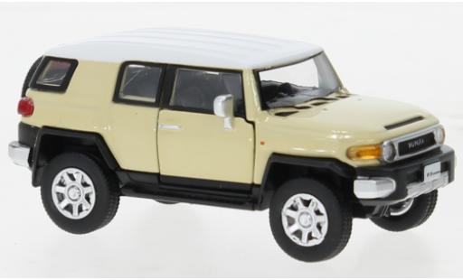 Toyota FJ Cruiser 1/64 BM Creations beige/bianco 2015 modellino in miniatura