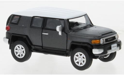 Toyota FJ Cruiser 1/64 BM Creations mattgrigio/bianco 2015 modellino in miniatura