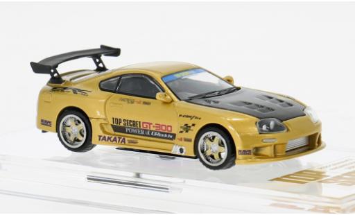 Toyota Supra 1/64 BM Creations (JZA80) Top Secret gold 1:64 modellino in miniatura