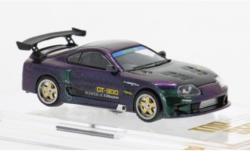 Toyota Supra 1/64 BM Creations (JZA80) Top Secret violett/schwarz 1:64 modellino in miniatura
