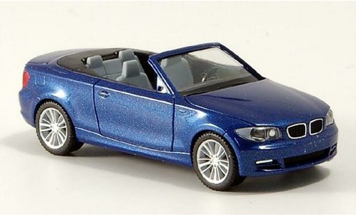 Bmw 135 E88 1/87 Herpa Cabrio blu modellini auto