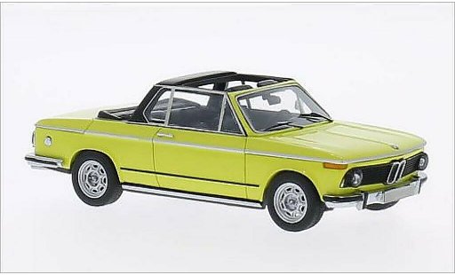 Bmw 2002 Cabriolet Baur 1/43 Neo (E10) Cabrio giallo modellini auto