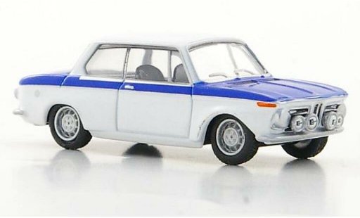 Bmw 2002 berline 1/87 Bub Classic bianco/blu modellini auto