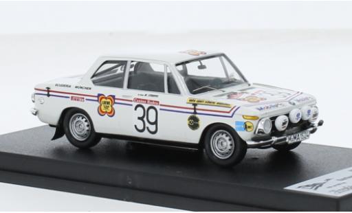Bmw 2002 1/43 Trofeu Ti Alpenfahrt 1973 #39 G.W.Stroppe/W.Smolej 1:43 modellino in miniatura