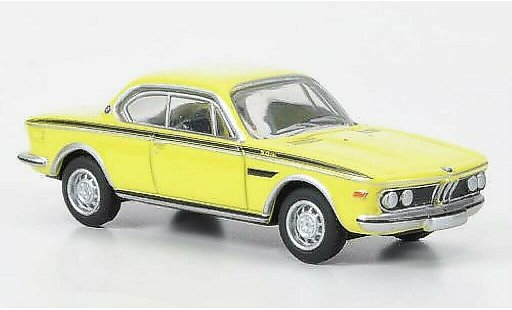 Bmw 3.0 CSL 1/87 Bub Coupe giallo modellini auto