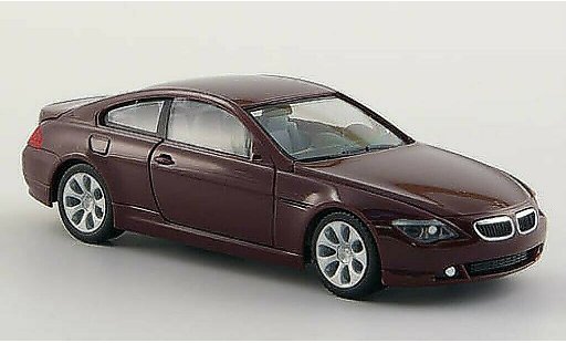 Bmw 650 E63 1/87 Herpa Coupe rosso 2004 modellini auto