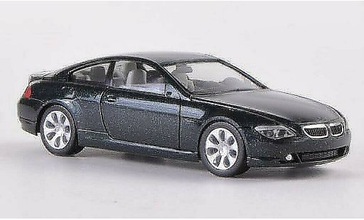 Bmw 635 coupe 1/87 Herpa E63 d verde 2004 modellini auto