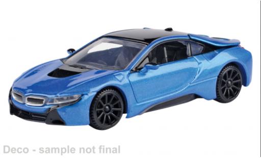 Bmw i8 1/43 Motormax blau/schwarz 2018 1:43 modellino in miniatura
