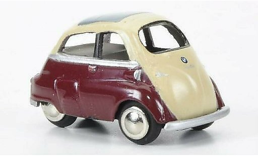 Bmw Isetta Export 1/87 Bub rosso/beige modellini auto