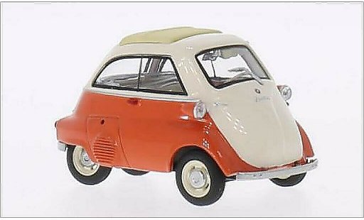Bmw Isetta citadine 1/43 Schuco orange/beige modellini auto