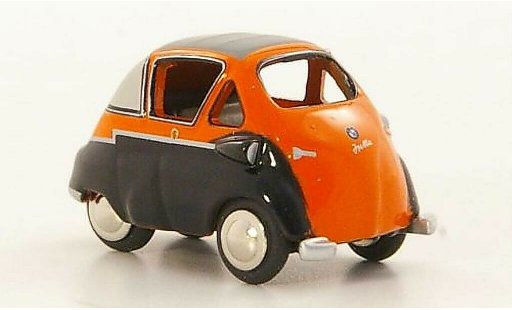 Bmw Isetta citadine 1/87 Bub Standard orange/nero modellini auto