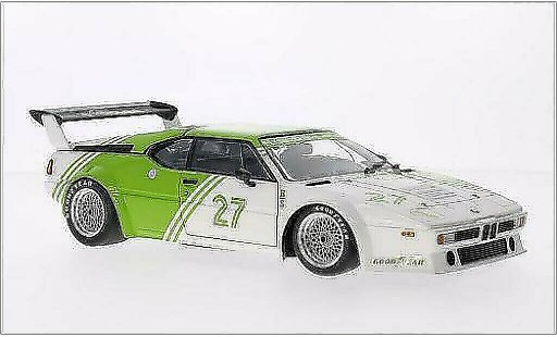 Bmw M1 1980 1/18 Minichamps E26 bianco/verde No.27 modellini auto